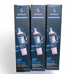 Spiropure SP-WP500 3-Pack Water Filter Replacement Whirlpool Kenmore everdrop -U